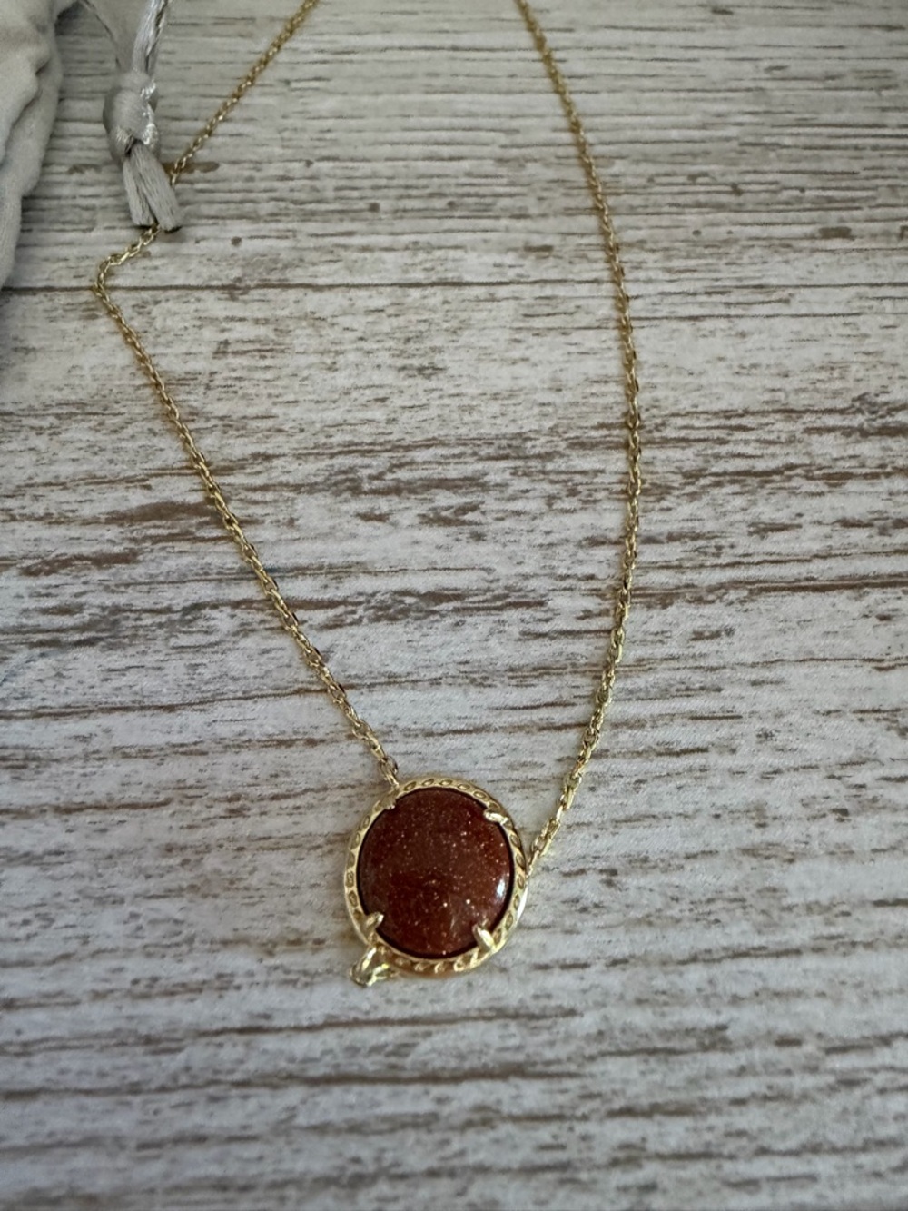 Kendra Scott Gold Basketball Charm Necklace in Glittering Copper - Picture 8 of 9